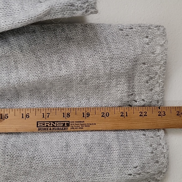 Lucky Brand Gray Cardigan Sweater M - Picture 9 of 16
